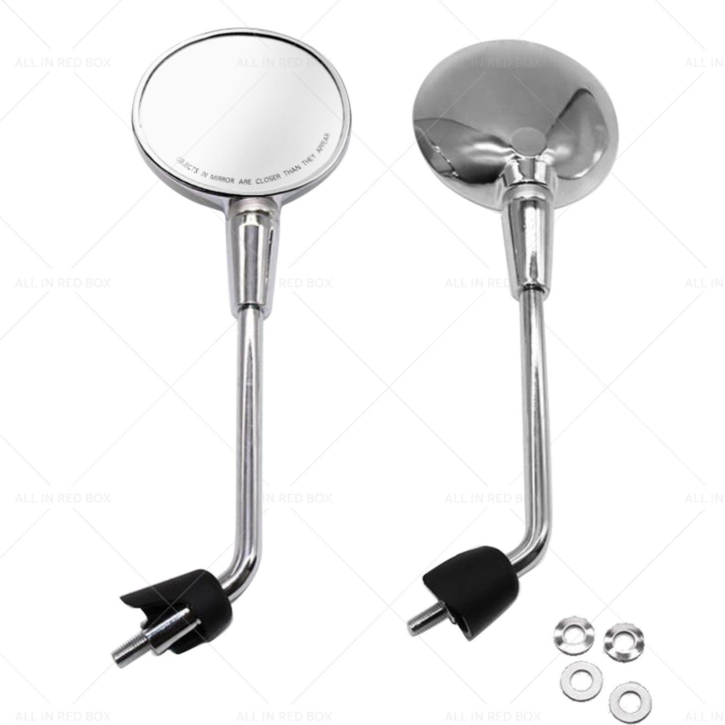 Left  and  Right Rearview Mirror Chrome Suitable For Vespa Primavera 50 125 150