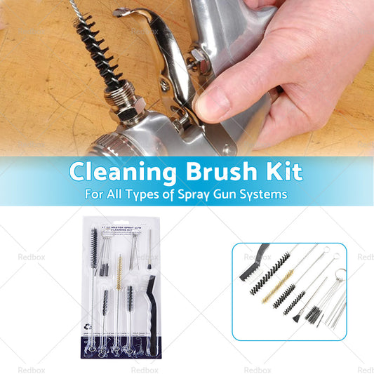 17PCS Spray Gun Cleaning Brush Kit Suitable For All Types of Spray Gun Systems