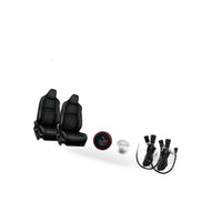 4PCS 12V Universal Carbon Fiber Car Heated Seat Heater Kit with Round Switch AU - BD1