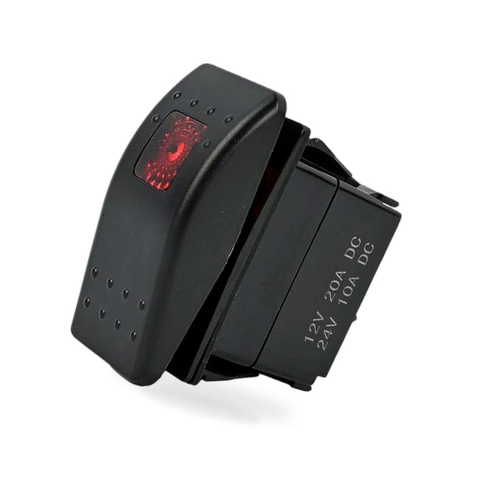 308-1062 Rocker Switch Compatible with Onan for Cummins Generator, 5 Pin Off-(ON) Remote Start Switch with Indicator Light - BD1