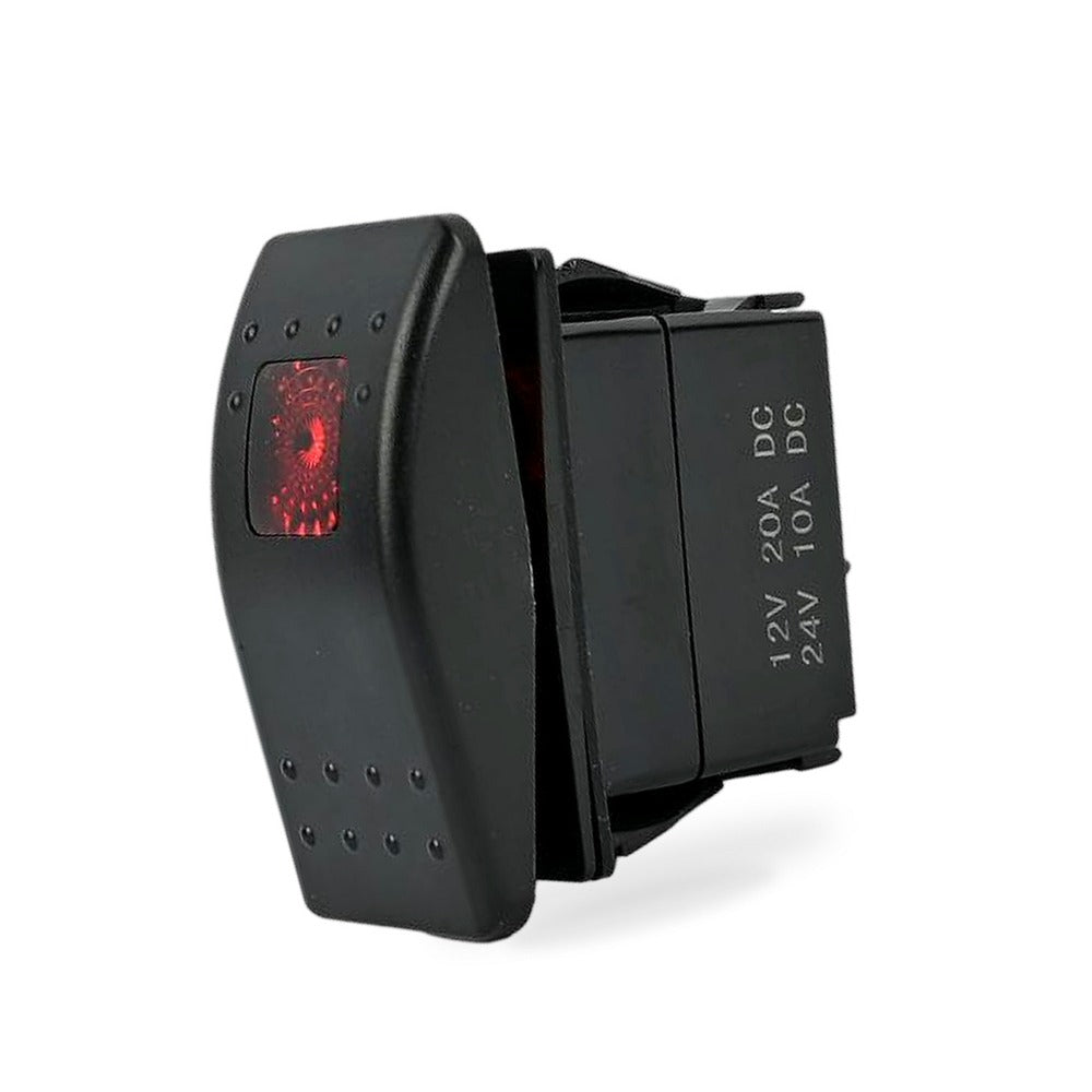 308-1062 Rocker Switch Compatible with Onan for Cummins Generator, 5 Pin Off-(ON) Remote Start Switch with Indicator Light - BD2