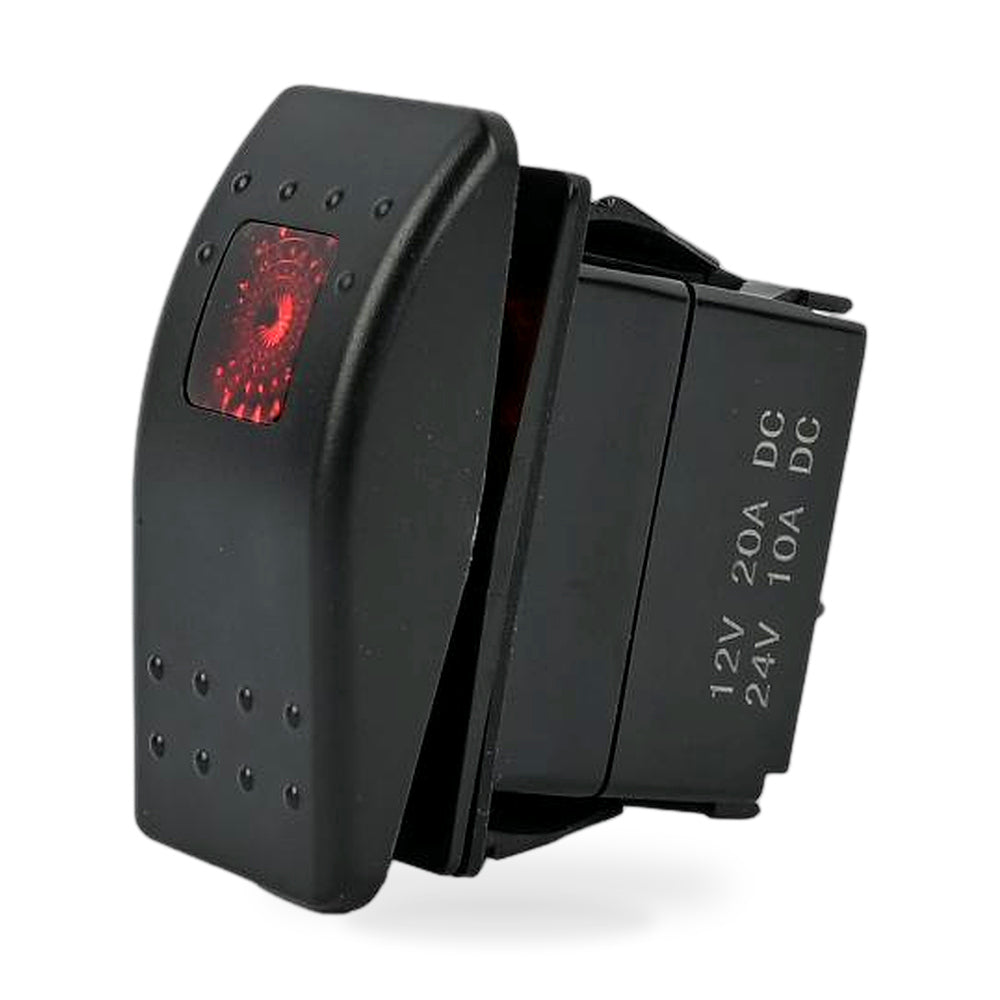 308-1062 Rocker Switch Compatible with Onan for Cummins Generator, 5 Pin Off-(ON) Remote Start Switch with Indicator Light - ZT2