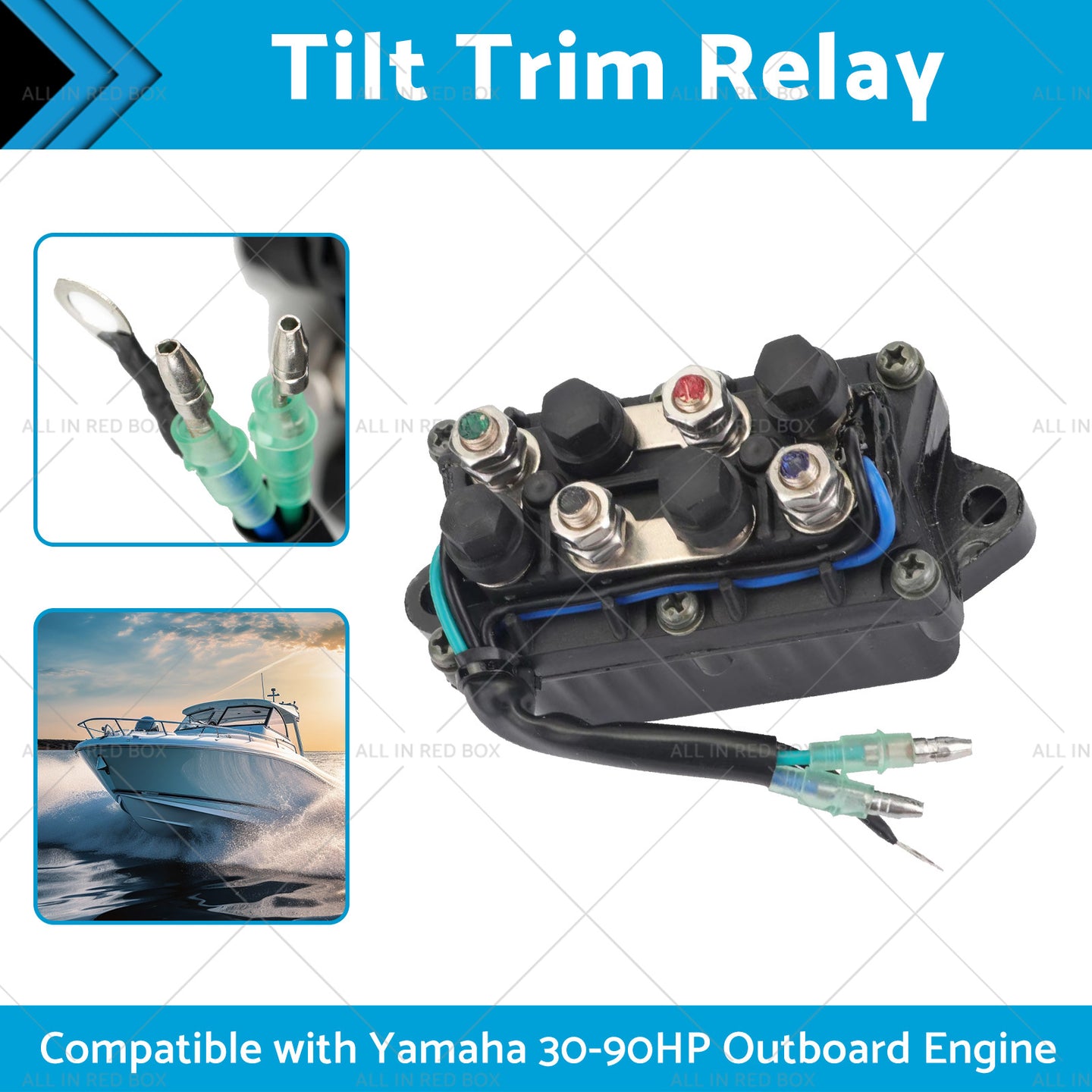 {{ 6H181950000 Tilt Trim Relay Suitable for Yamaha 30-90HP Outboard Engine 92-06 }} - Buy Car Parts Online at {{ Kaka Auto Parts }}.