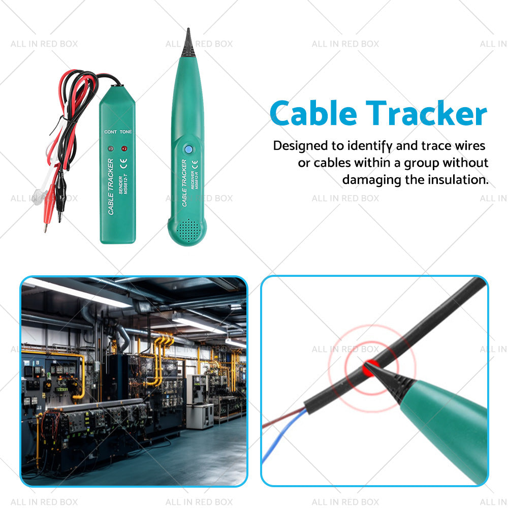 Cable Finder Tone Generator Probe Tracker Wire Network Telephone Tracer