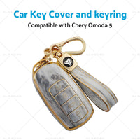 TPU Car Remote Key Fob Case Cover with keyring Suitable For Chery Omoda 5