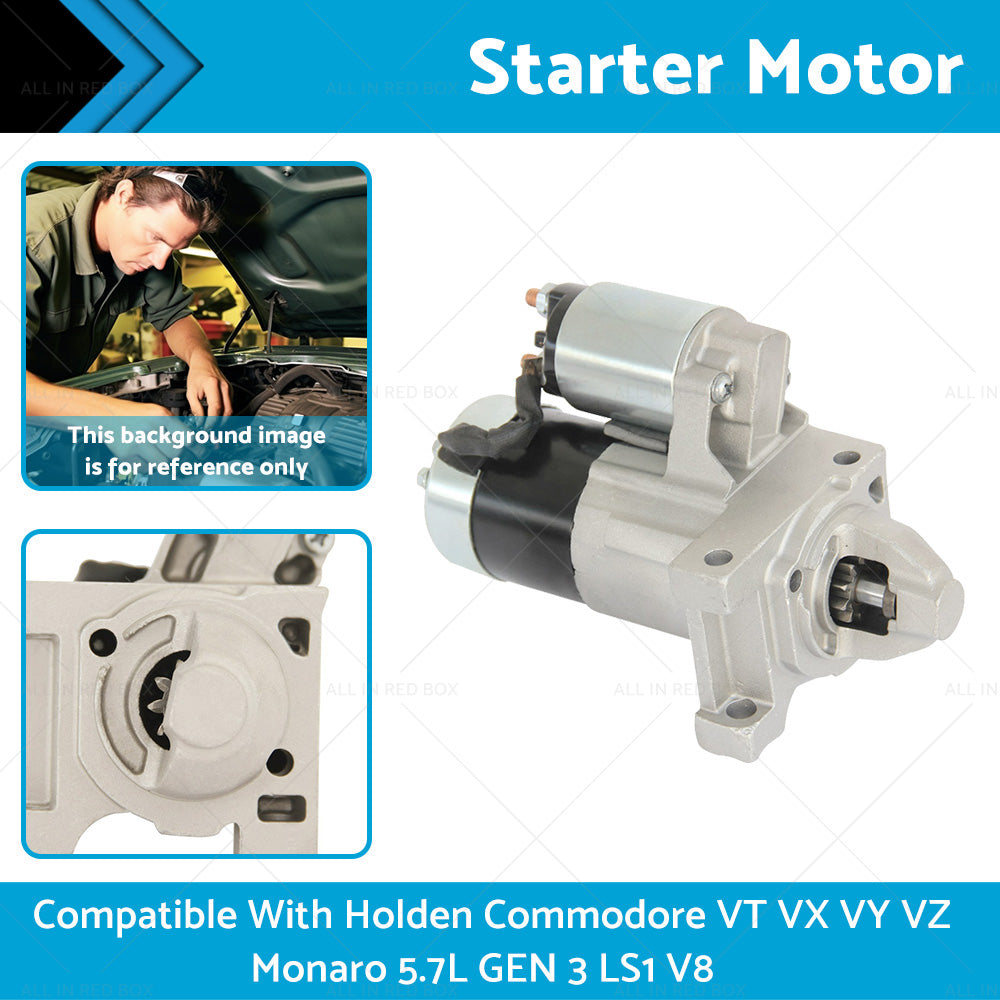 Starter Motor Suitable For Holden Commodore VT VX VY VZ Monaro 5. 7L V8 99-2006