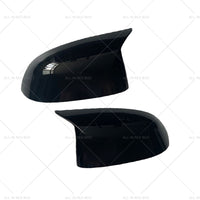 2x Black Rear Mirror Cover Caps Suitable For BMW X3 X4 X5 X6 G01 G02 G05 G06