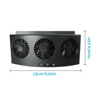 Car Exhaust Window Fan Cooler Air Vent Suitable For Vehicle Cooling with 3 Adjustable Heads