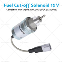 {{ Fuel Cut-off Solenoid 12 V Suitable for Engine 3024 3024C 3011C 3013 3013C }} - Buy Car Parts Online at {{ Kaka Auto Parts }}.