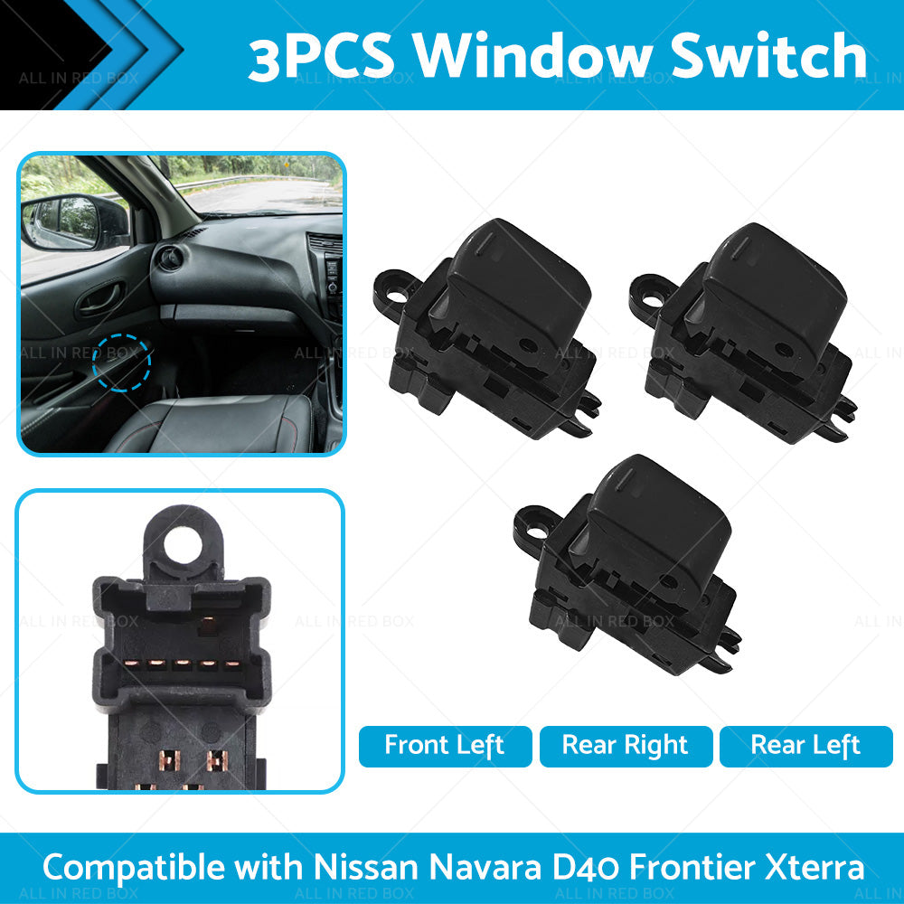 Suitable for Nissan Navara D40 Frontier Xterra VQ40 3PCS Electric Window Switch