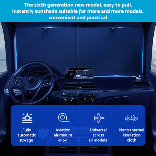 Auto Retractable Sunshade Suitable for Car Windshield