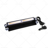 Amber Bar LED Flashing Beacon Strobe Warning Light Car Truck For Windshield Dash