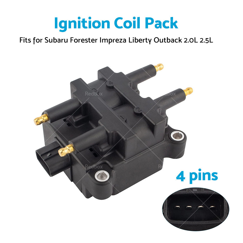 4 Pin Ignition Coil Pack for Subaru Forester Impreza Liberty Outback 2. 0L 2. 5L