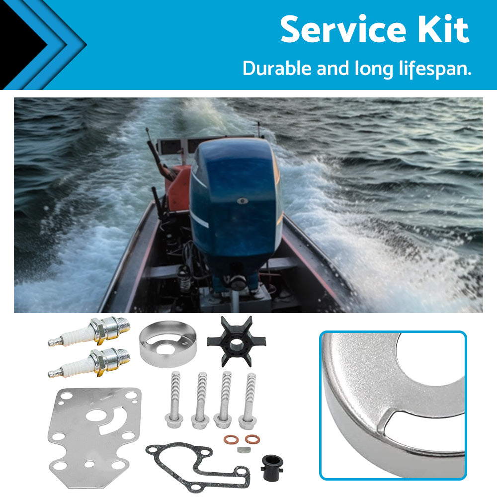 Service Kit Suitable For Yamaha 9.9, 15hp 2 Stroke 2 Cylinder Outboard