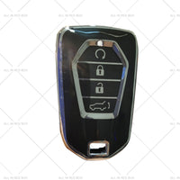 TPU Car Remote Key Fob Cover Suitable for Isuzu D-MAX MU-X MUX 4 Button Black