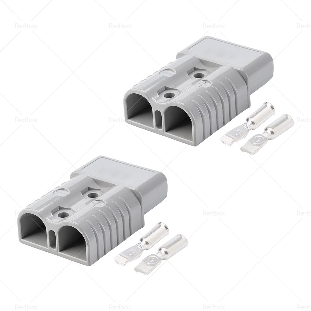 2 x GREY Suitable For ANDERSON STYLE PLUG 120A AMP PREMIUM HEAVY DUTY