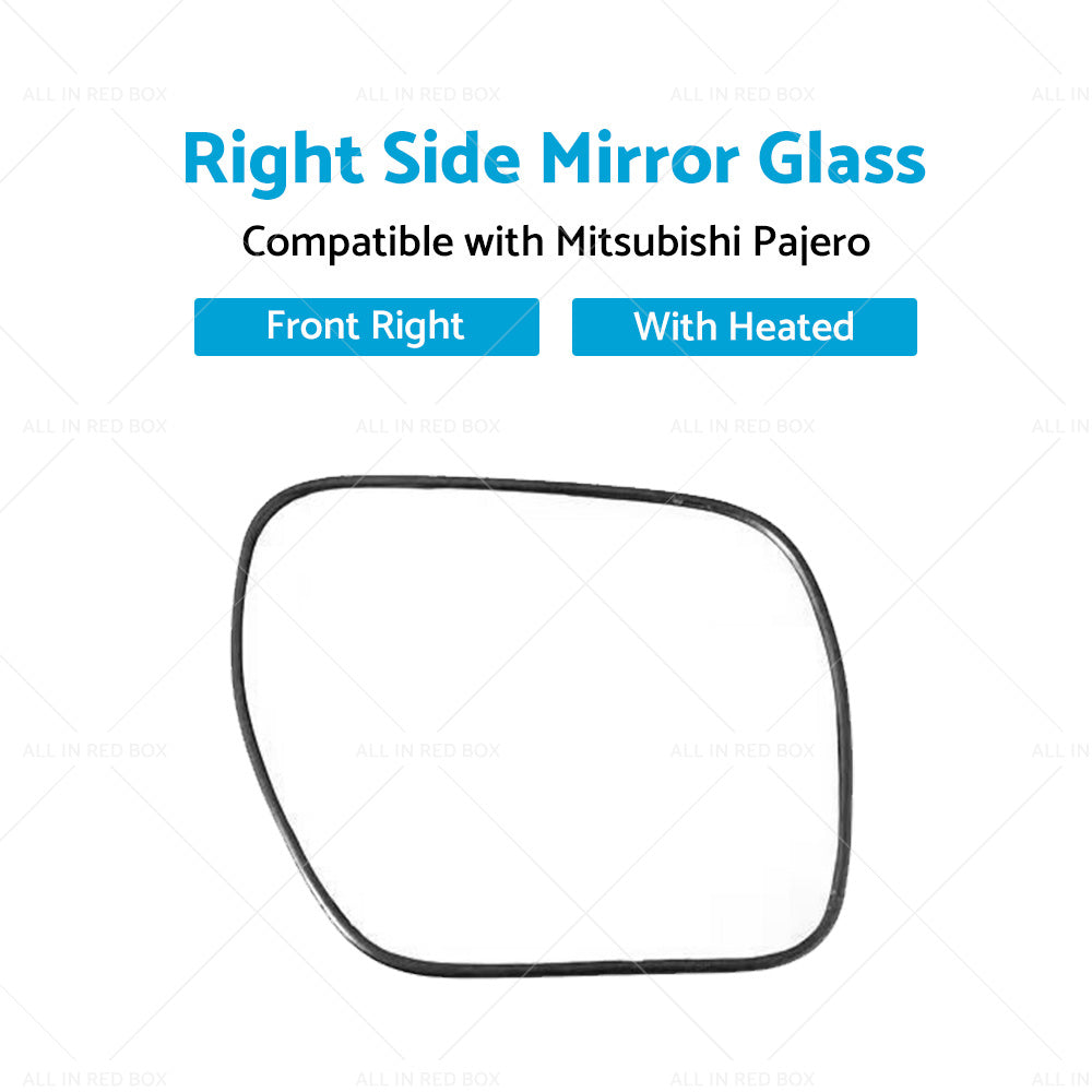 Right side mirror glass Suitable for Mitsubishi Pajero NS-NX Convex Heated bas