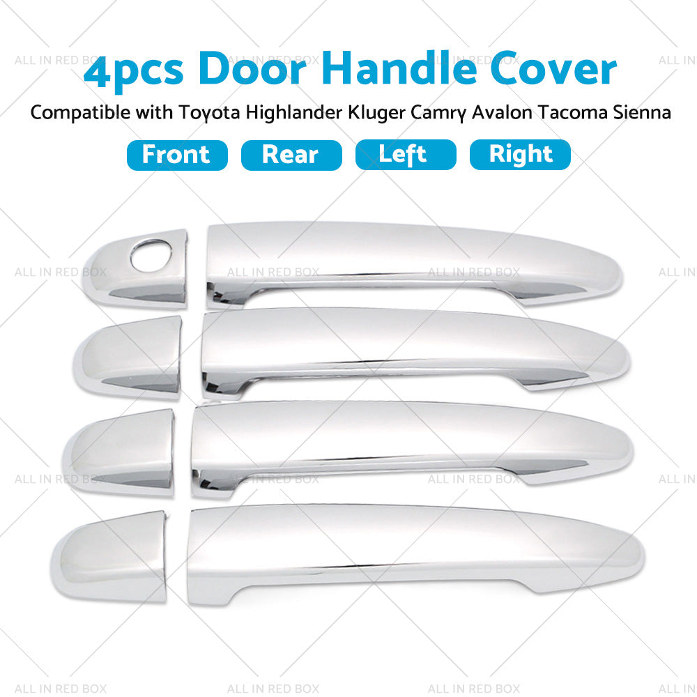 4PCS Door Handle Cover Suitable For Toyota Highlander Kluger Camry Avalon Tacoma