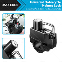 Motorcycle Helmet Lock 22mm 25mm Handlebar Frame Tube Suitable For Harley