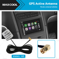 GPS Antenna SMA Plug Active Aerial Extension Cable for Car DVD Head Unit Stereos