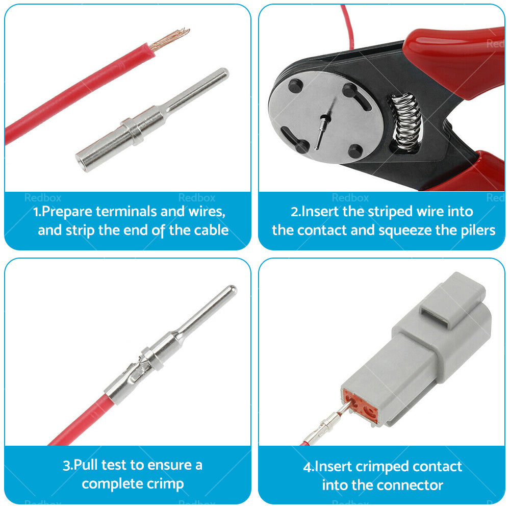 Deutsch DT 12-Way 12 Pin Electrical Connector Waterproof Plug Kit Male  and  Female