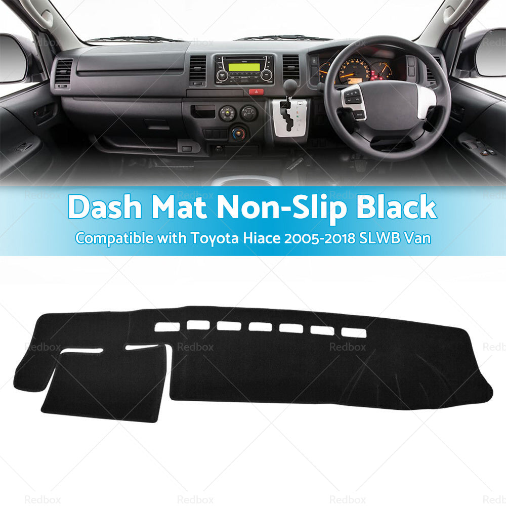 Dash Mat  Suitable For Toyota Hiace 2005-2018 SLWB Van Dashboard Cover Non-Slip