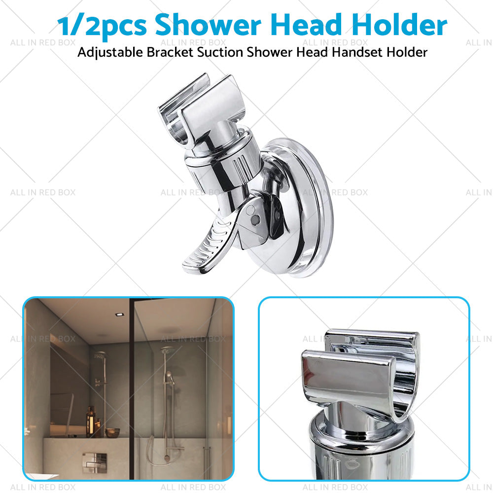 1/2PCS Adjustable Bracket Suction Shower Head Handset Holder Bathroom Wall Mount