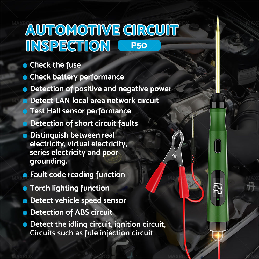 Auto Car Circuit Tester Pen Probe Light Tool 6V 12V 24V Circuit Voltage Measure