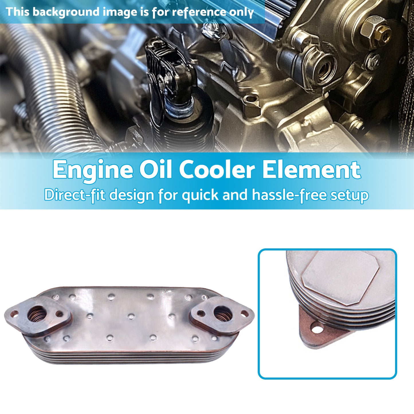 {{ Engine Oil Cooler Element Suitable For Mitsubishi Pajero 3.2T  V78W V68W 00-06 }} - Buy Car Parts Online at {{ Kaka Auto Parts }}.