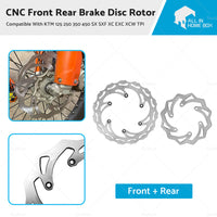 CNC Front Rear Brake Disc Rotor Suitable For KTM 125 250 350 450 SX SXF XC EXC