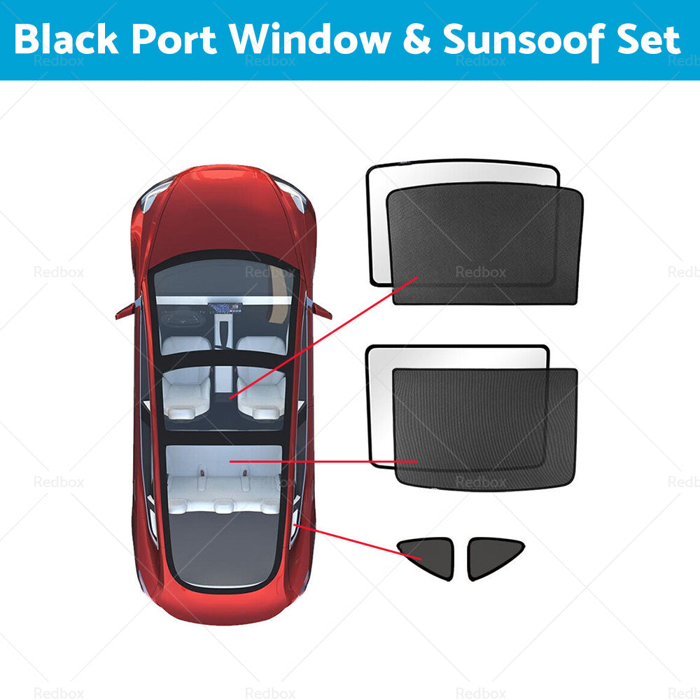 For Tesla Model Y Glass Sun Roof Shade Sunroof Window UV Film Blind Sunshade Mesh