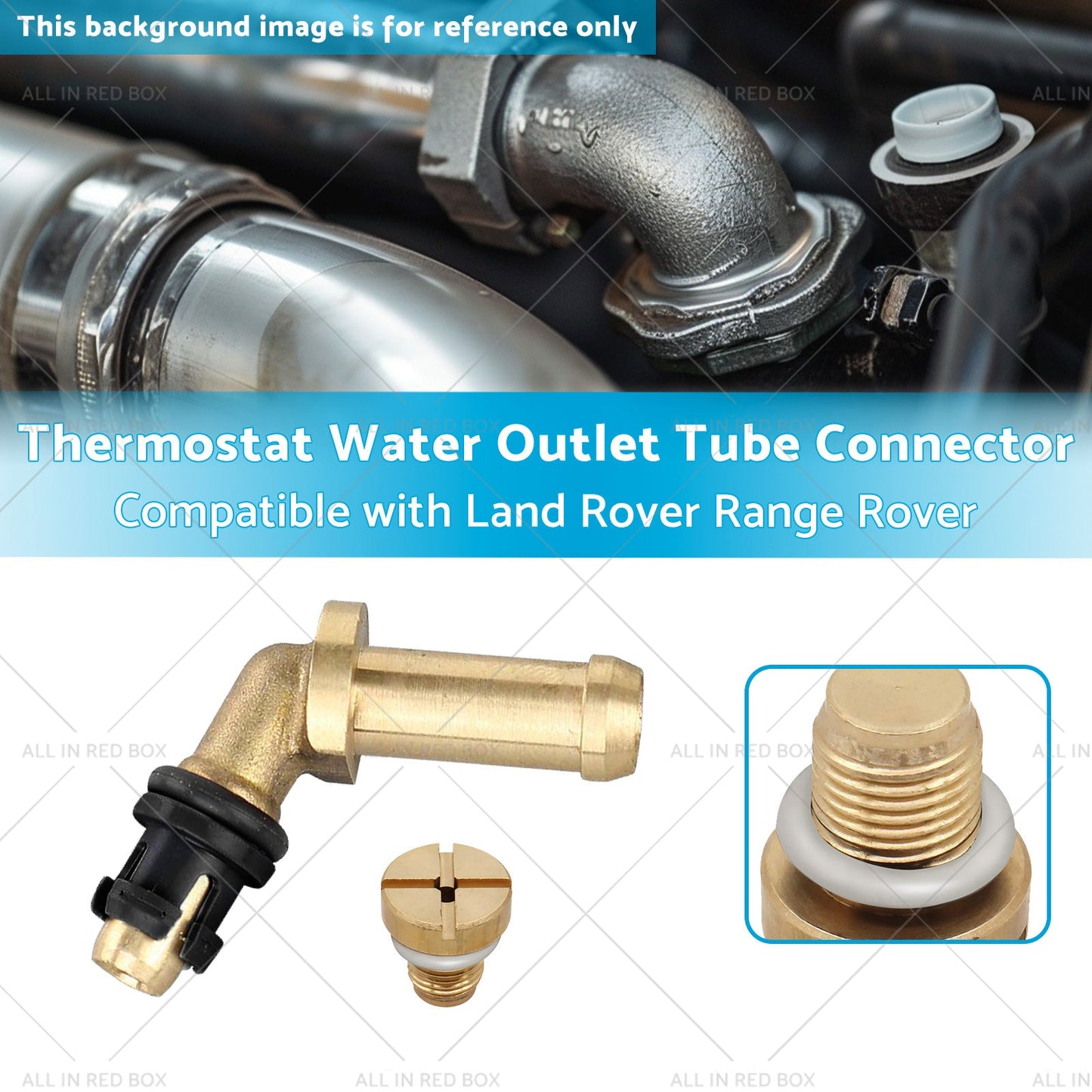 Thermostat Water Outlet Tube Connector Suitable for Land Rover Range Rover 10-13