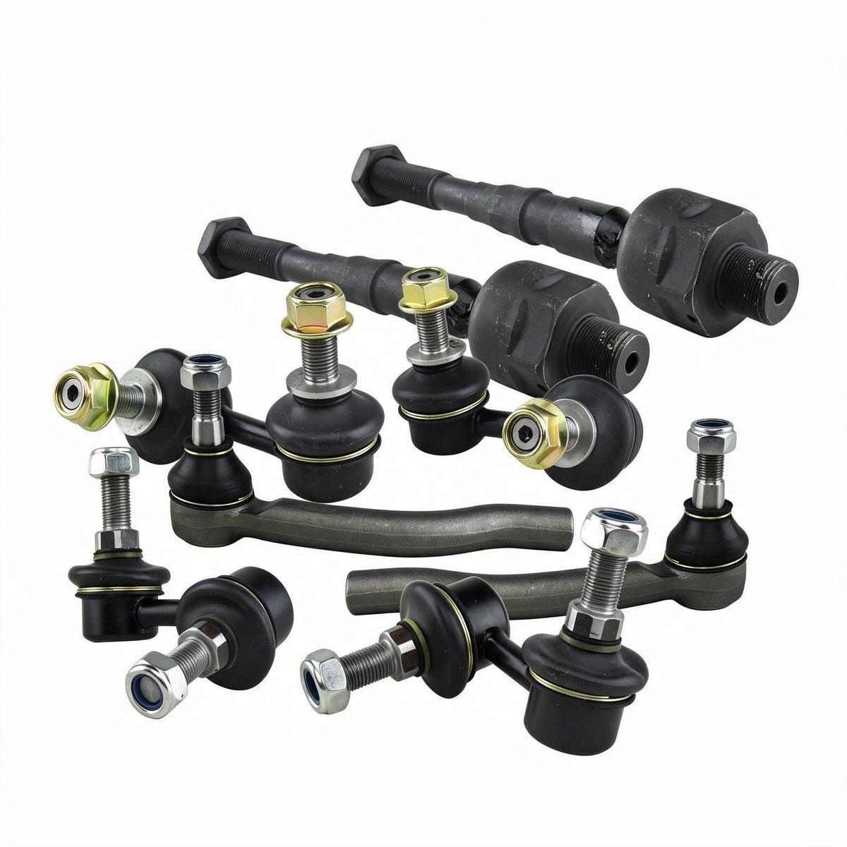 Steering Tie Rod End Sway Bar Link Kit Suitable for Nissan Pathfinder R51 Navara - BD1