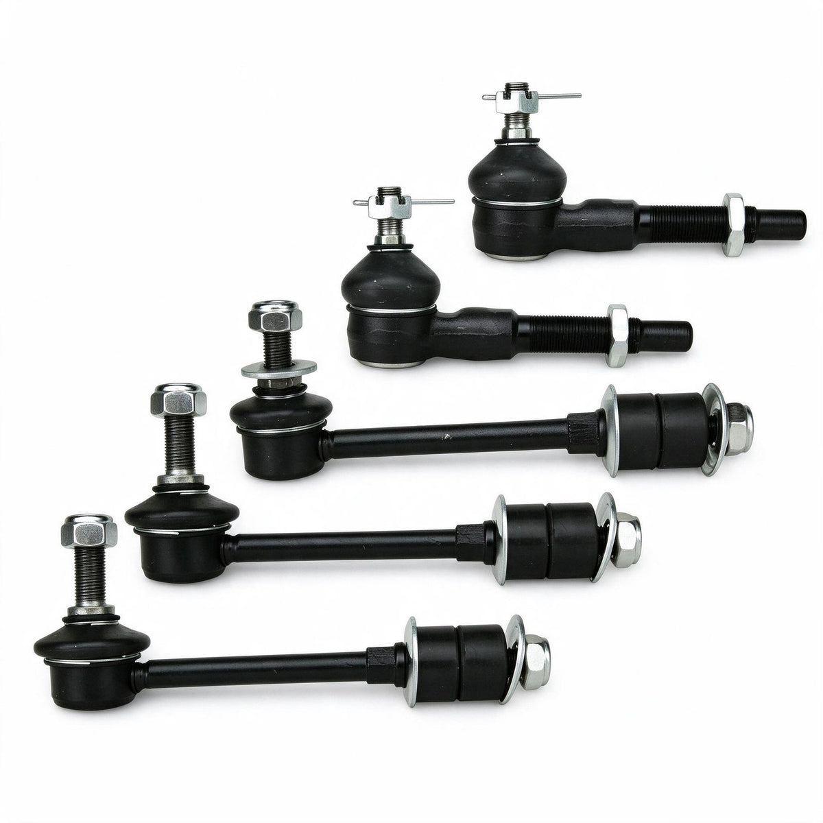 5PCS Tie Rod End Stabilizer Sway Bar Link Kit Suitable for Nissan Patrol GU Y61 - BD1