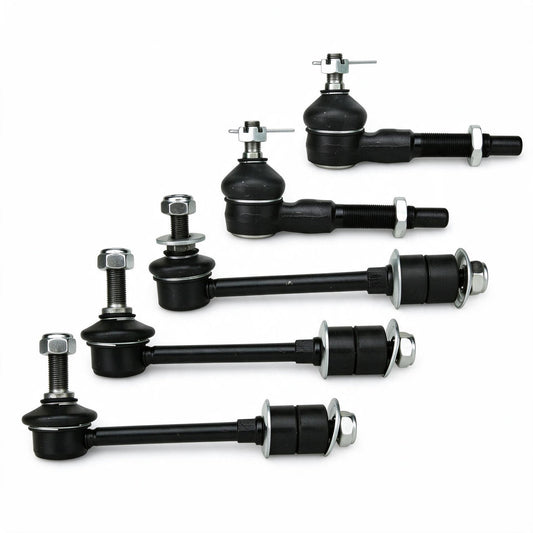 5PCS Tie Rod End Stabilizer Sway Bar Link Kit Suitable for Nissan Patrol GU Y61