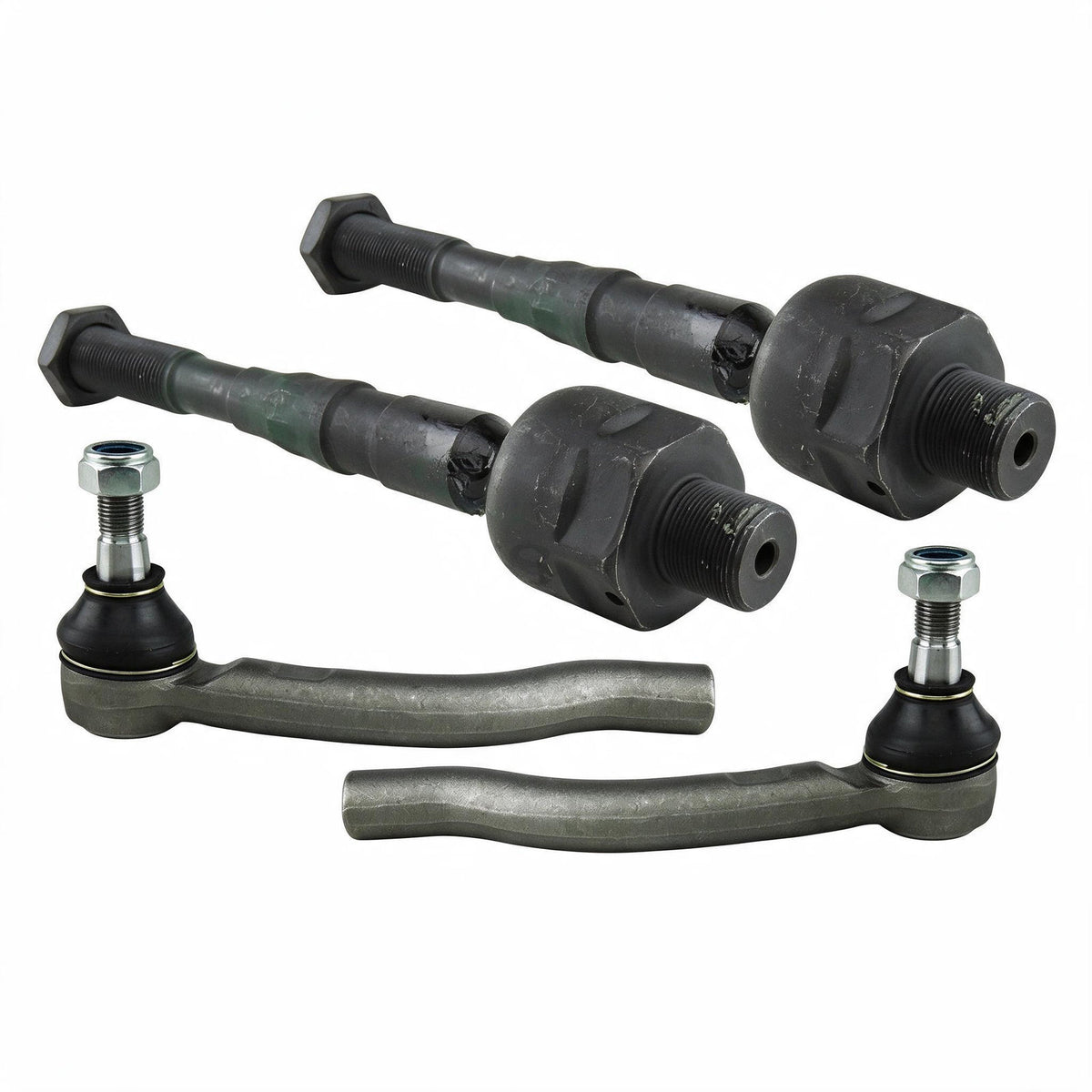 Inner Outer Tie Rod End Set 4 Pieces Suitable for Nissan Pathfinder R51 Navara - BD1
