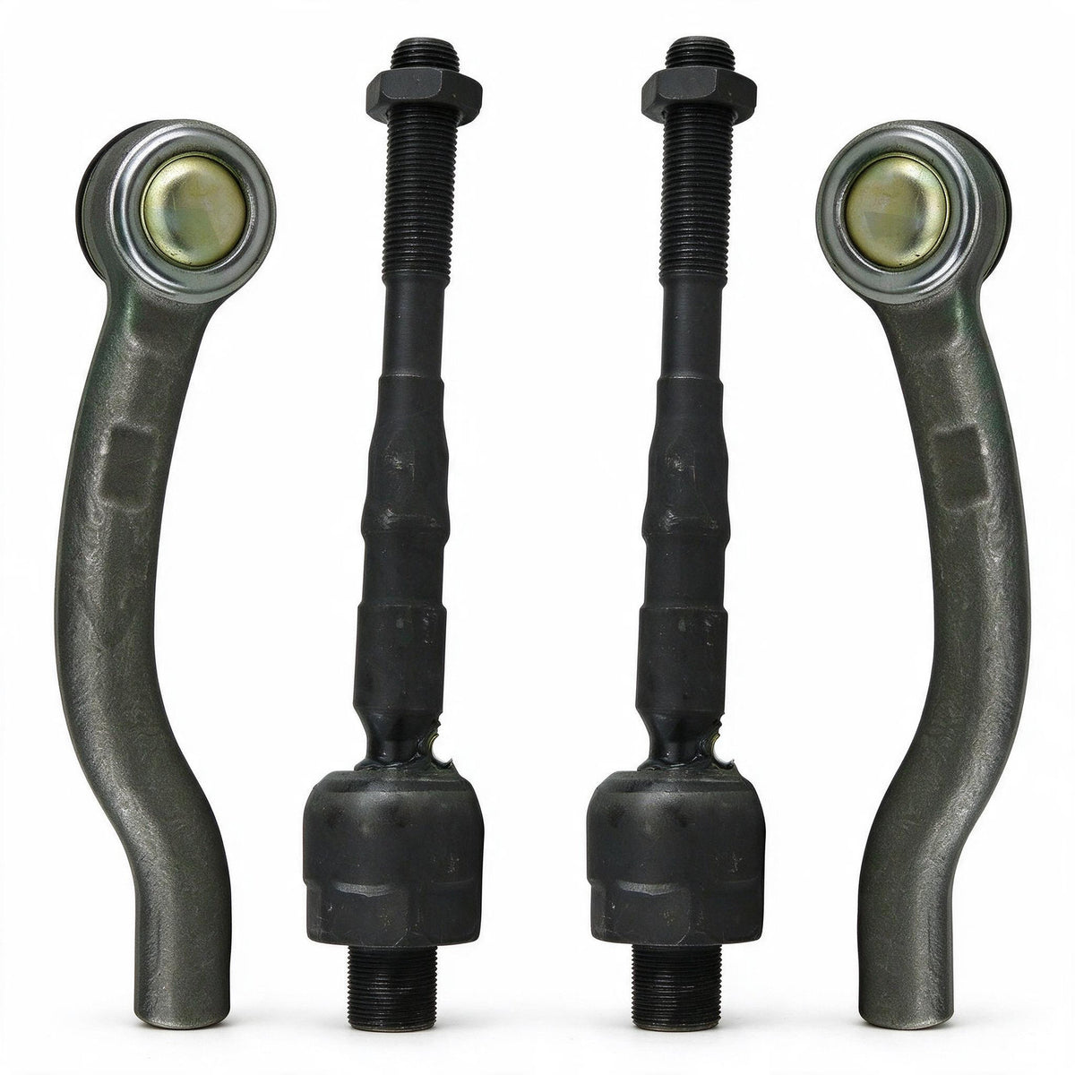 Inner Outer Tie Rod End Set 4 Pieces Suitable for Nissan Pathfinder R51 Navara - ZT2