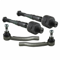 Inner Outer Tie Rod End Set 4 Pieces Suitable for Nissan Pathfinder R51 Navara - ZT3