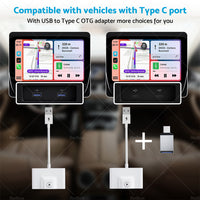 Wireless CarPlay Adapter for iPhone Apple CarPlay Dongle for OEM Wired CarPlay