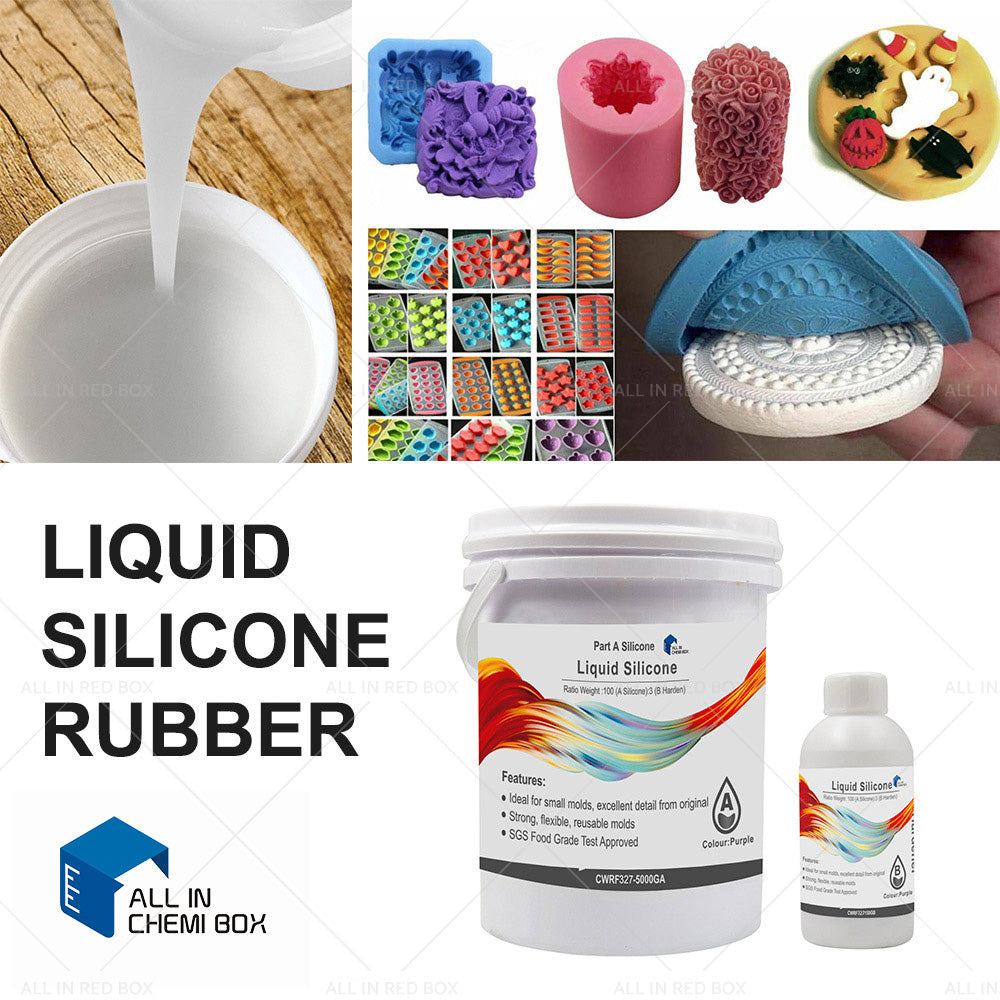 SH25 Liquid Silicone Rubber Mould Making Kit 100 3 Mix - 1Kg 2Kg 5Kg 10Kg Blue