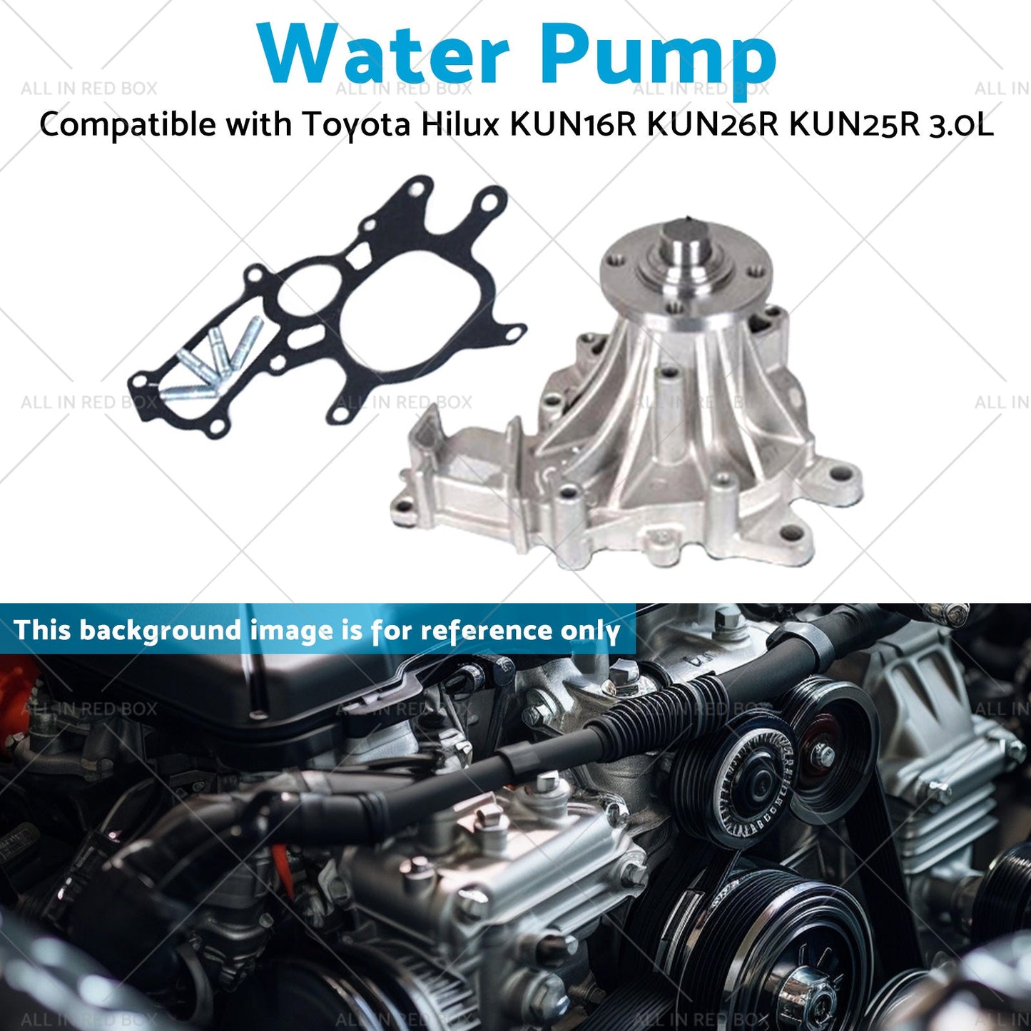 1KD-FTV Water Pump Suitable for Toyota Hilux KUN16R KUN26R KUN25R 3. 0L 05-13