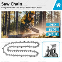 3 or 8LP. 050 57DL Semi Chisel Tungsten Carbide Chainsaw Chain Suitable for Stihl