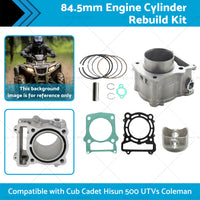 84. 5mm Engine Cylinder Rebuild Kit Suitable for Cub Cadet UTVs Coleman Hisun 500