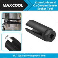 22mm Universal O2 Oxygen Sensor Socket Tool 1 2inch Square Drive Removal Tool