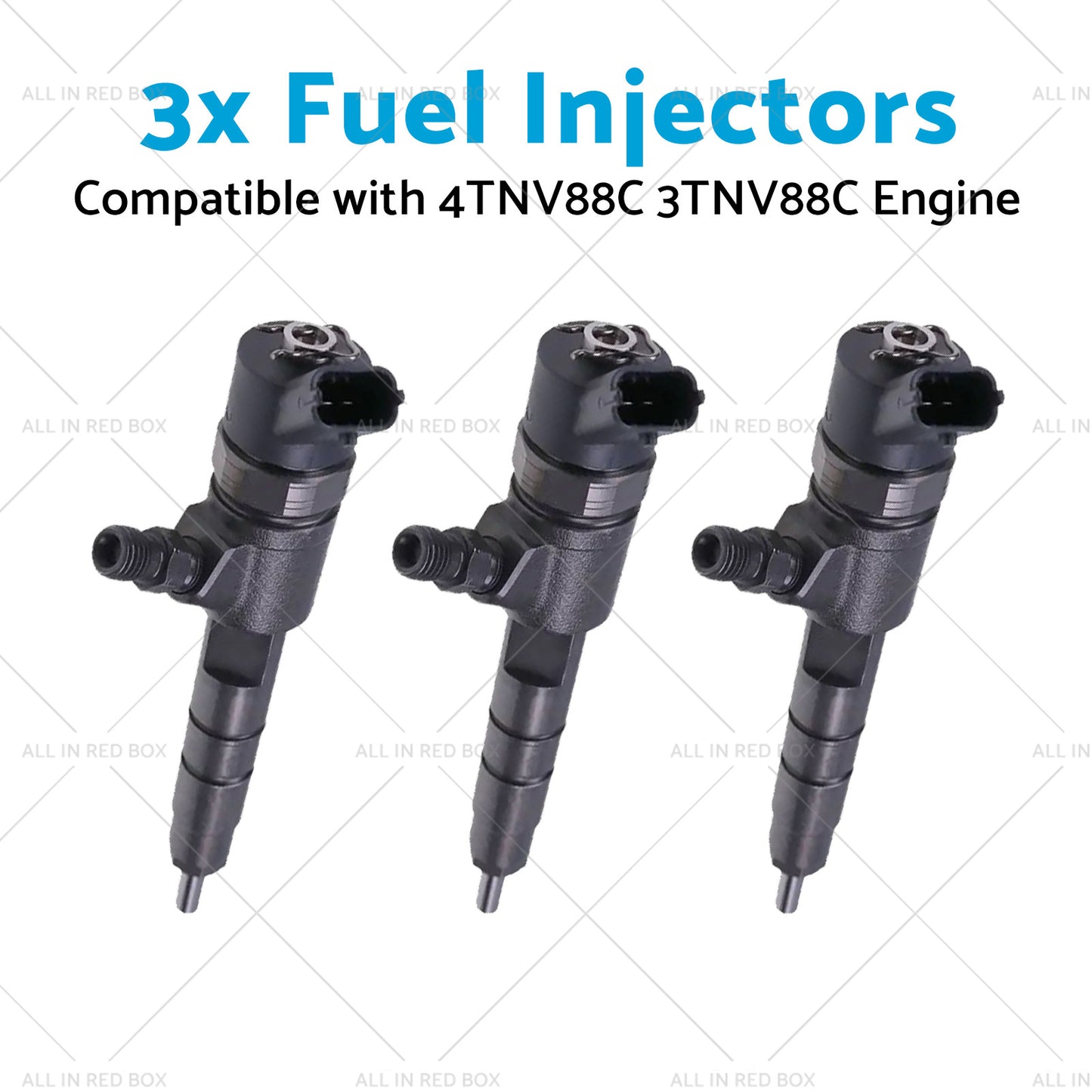 3x Fuel Injectors Suitable for 4TNV88C 3TNV88C Engine 129A00-53100 0445110463