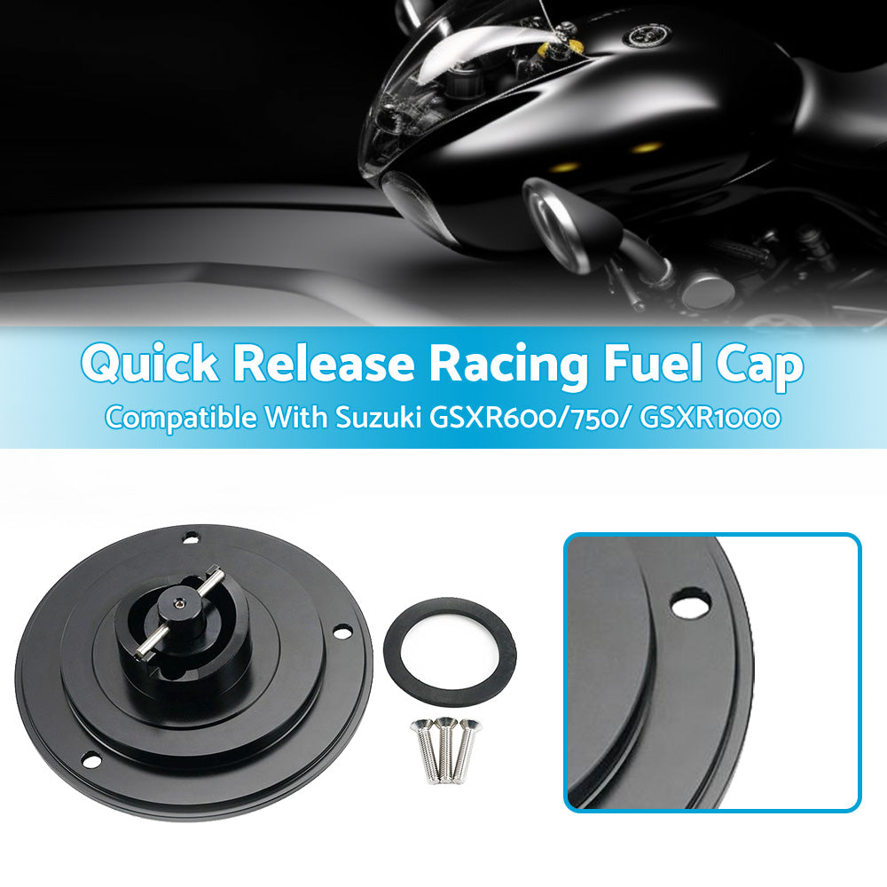 Quick Release Racing Fuel Cap - Suitable For SUZUKI GSXR600 750  GSXR1000 03-22