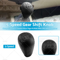 5-Speed Gear Shift Knob Suitable For Toyota Hilux Vigo KUN26 MK6 SR5 Fortuner