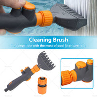 Cleaning Tool Water Wand Tub Spa Filter Swimming Pool Cartridge Cleaner Brush