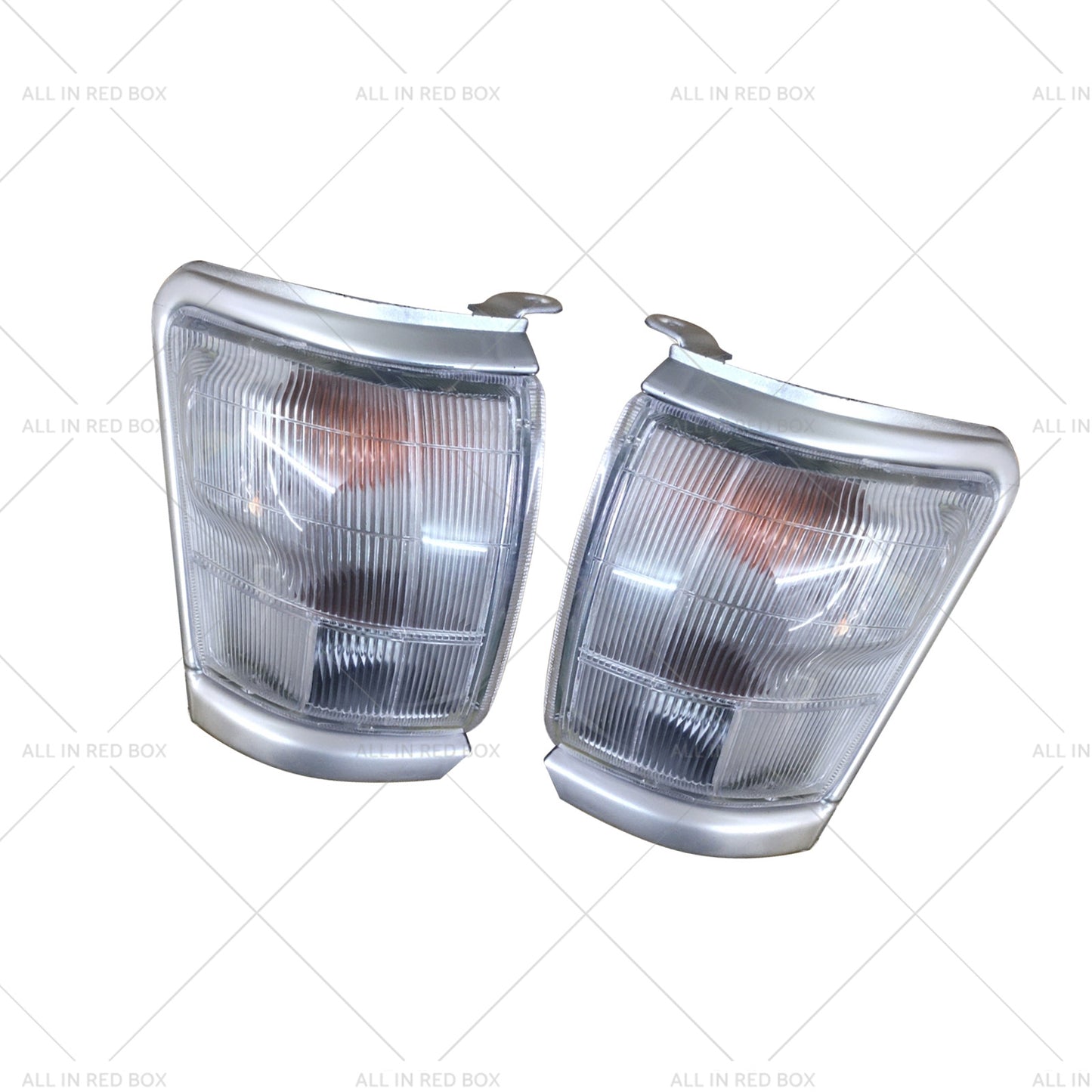 Pair Clear Corner Indicator Blinker Park Lights Suitable for 97-01 Toyota Hilux