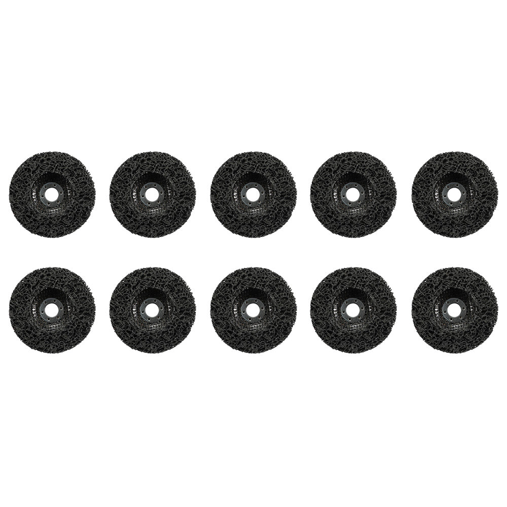 5/10PCS 100mm Poly Strip Disc Wheel Paint Rust Removal Clean Angle Grinder Black